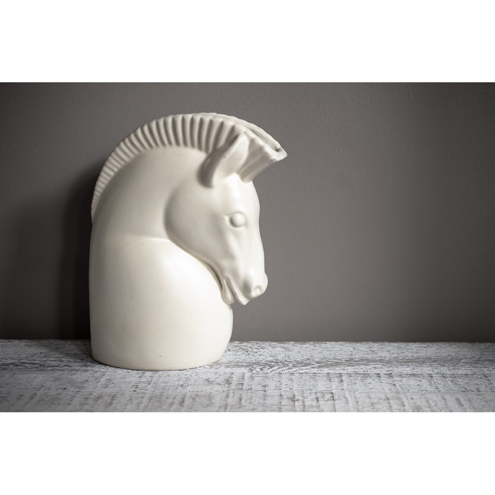 Vintage 1950s Retro Haeger Horse Head Pottery Vase - Picture 2 of 12